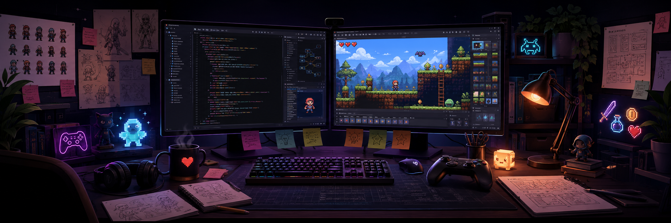 Game development workspace